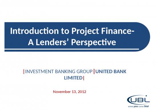 picture_Corporate Powerpoint Templates 74444 | Project Financing Lenders Perspective