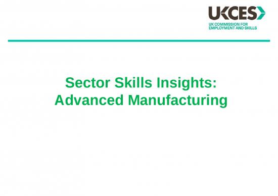 picture Investment Ppt 75041 | Sector Skills Insights Advanced Manufacturing Summary Slide Pack
