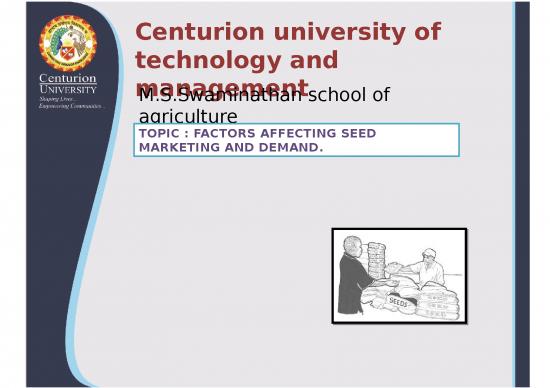 picture Crop Production Ppt 76461 | Session 8 Factors Affecting Seed Marketing And Demand Pptx