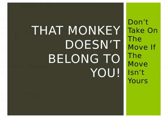 picture Stakeholders Ppt 76079 | That Monkey Doesn’t Belong To You! Presentation