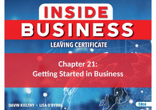 picture Business Ppt Templates 74396 | Uchapter 21 Getting Started In Business