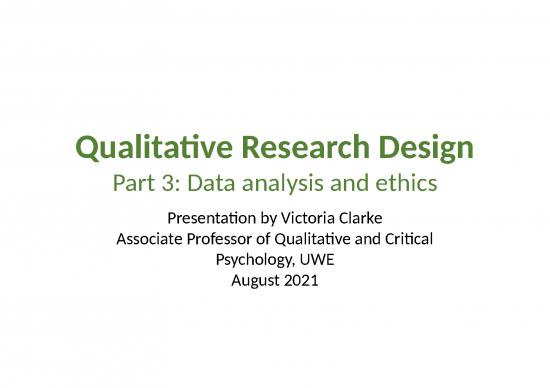 picture Analysis Ppt 75855 | Uwe Braun Clarke Hayfield Qualitative Research Design Part 3 Slides