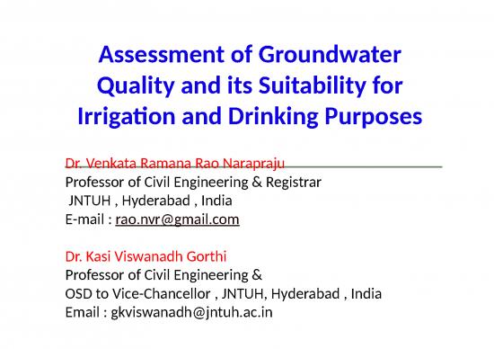 picture Irrigation Water Quality Ppt 76465 | V N Ramanarao Jawaharlal Nehru Technological Universityindia