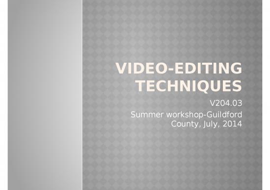 picture1_Information Ppt 74938 | Video Editing Techniques