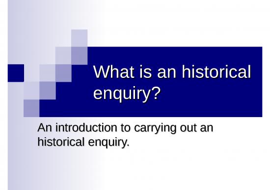 picture_What Is An Historical Enquiry Intro