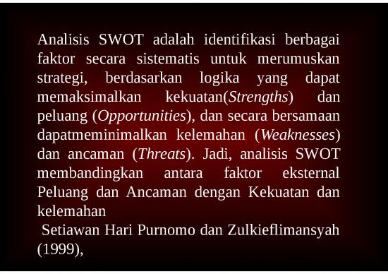 Swot Ppt 75527 Analisis Swot 7173