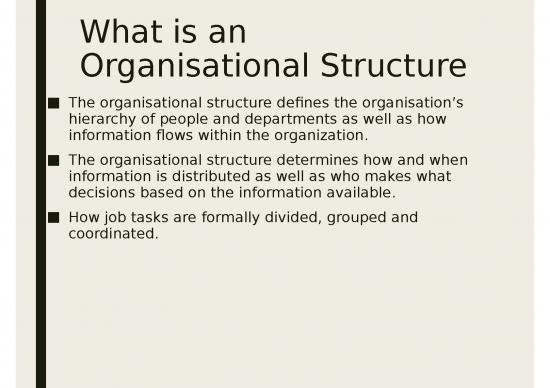 thesis on organizational structure