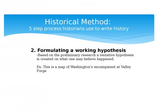 historical method of a historical research