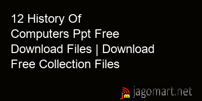 history of computers ppt download