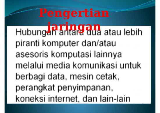 picture Network Ppt 76888 | 1 Jaringan