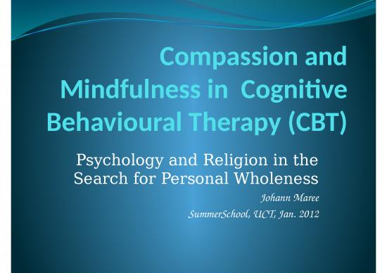 picture Cbt Ppt 78766 | 5a Compassion And Mindfulness