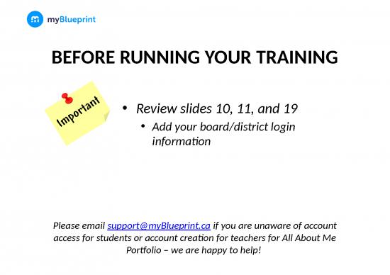 picture Career Portfolio Powerpoint Template Free 78429 | All About Me Portfolio   Train The Trainer Presentation2019 20