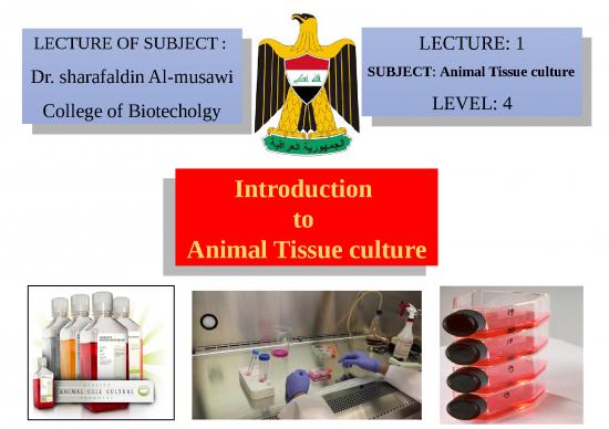 picture1_Animal Cell Culture Slideshare 77459 | Animal Tissue Culture Lecture 1