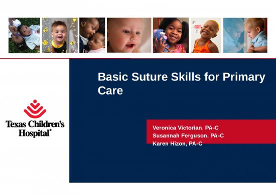 picture1_Suture Slideshare 77707 | Basic Suture Skills For Primary Care Apps No Video Version