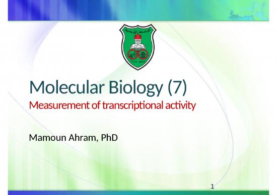 picture In Situ Hybridization Slideshare 77167 | Biom07 Molecular Biology 2021 2022 Measurement Of Transcriptional Activity