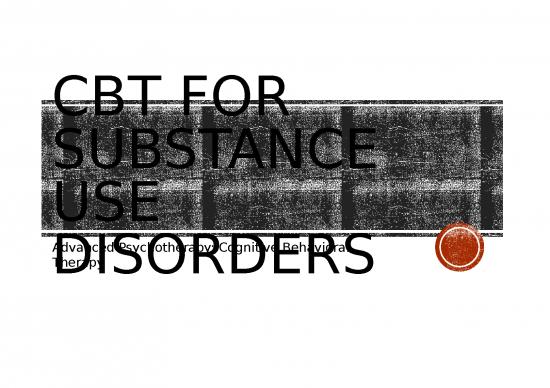 picture Cbt Ppt 78742 | Cbt For Substance Use Disorders (session 13)