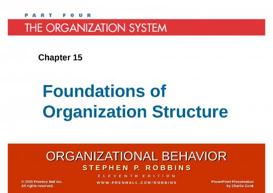 Org Structure Ppt 77412 | Chapter 15 Foundations Of Organization Structure