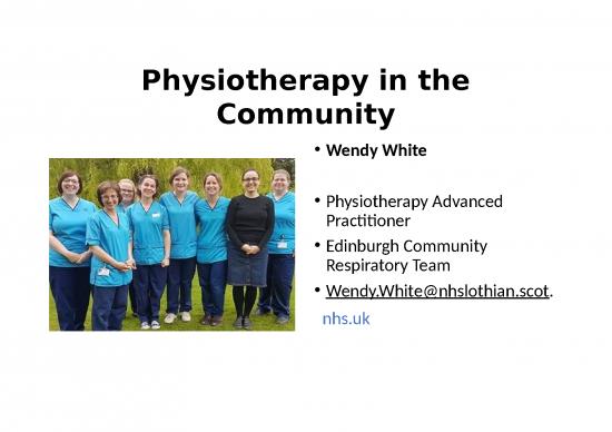 picture1_Physiotherapy Ppt 78115 | Community Physiotherapy Slides From Wendy Whites Talk On 30 May