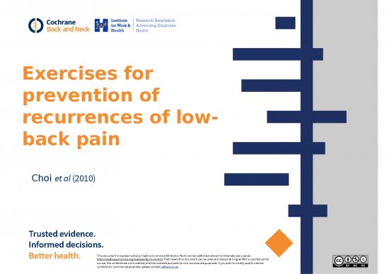 picture Therapeutic Exercise Slideshare 77863 | Exercises For Prevention Of Recurrences Of Low Back Pain Final