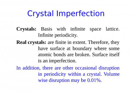 3 Crystal Imperfections Ppt Files | Download Free Collection Files