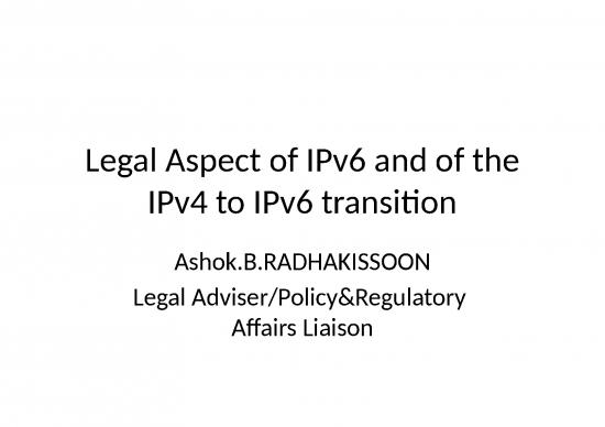 picture Ipv6 Ppt 76795 | Legal Aspects Of Ipv6 And Ipv4