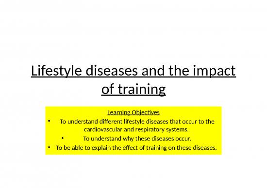 picture Lifestyle Ppt 77424 | Lifestyle Diseases And The Impact Of Training