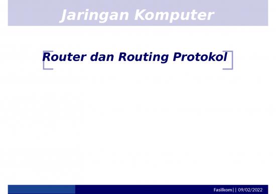 picture Network Ppt 77030 | Mgg  Router Dan Routing Protokol