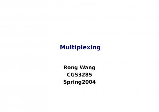 picture Networking Basics Ppt 77005 | Multiplexing