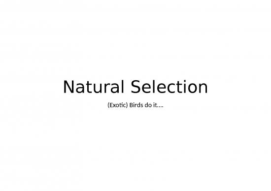 picture1_Evolution Ppt 79063 | Naturalselectioninbirdsstewartwhite