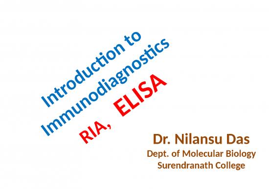 picture Radioimmunoassay Slideshare 77413 | Nilansu Dasria And Elisa2020 05 31ria Elisa Upload