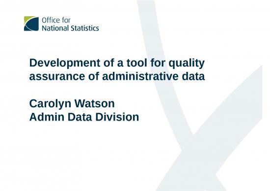 picture Quality Assurance Ppt 78325 | Ons Presentation April 2016