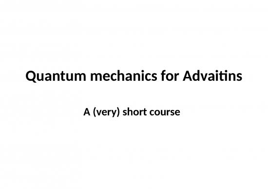 picture1_Quantum Physics Ppt 78456 | Quantum Mechanics For Advaitins