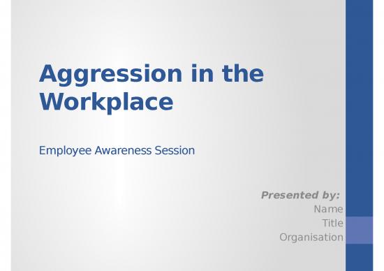 picture_Procedure Ppt 78853 | Sample Presentation Aggression In The Workplace