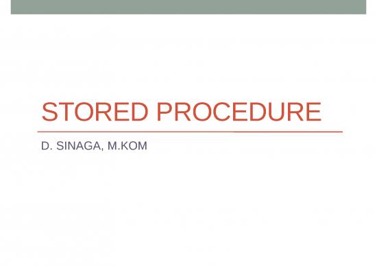 picture_Procedure Ppt 78467 | Stored Procedure