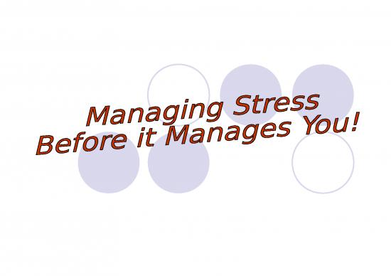 picture Ppt Physical Therapy 77583 | Stress Management