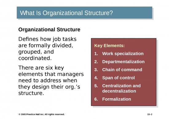 Org Structure Ppt 77412 | Chapter 15 Foundations Of Organization Structure