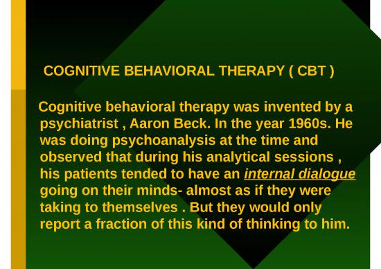 Cbt Ppt 79017 Cognitive Behavioral Therapy Cbt