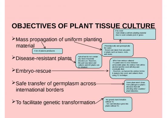 What Is Plant Tissue Culture Slideshare