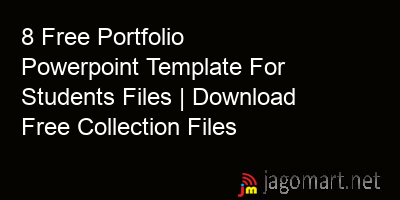 picture 8 Free Portfolio Powerpoint Template For Students Files | Download Free Collection Files
