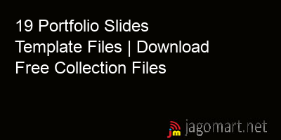 picture 19 Portfolio Slides Template Files | Download Free Collection Files