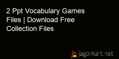 picture 2 Ppt Vocabulary Games Files | Download Free Collection Files