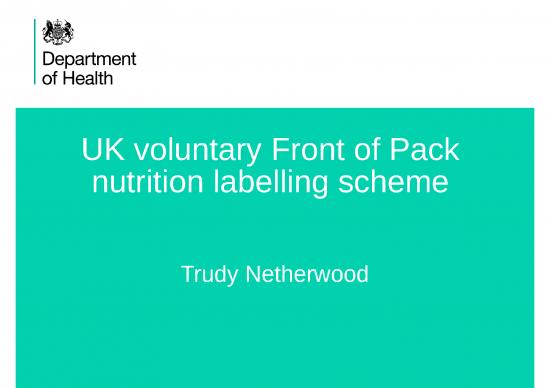 picture1_Nutrition Ppt 81346 | 15uk Voluntary Front Of Pack Nutrition Labelling Scheme  Department Of Health