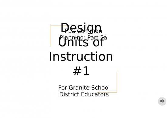 picture Powerpoint Lesson 81392 | 5 Design Units Of Instruction 1  Plc Common Planning Part 5a