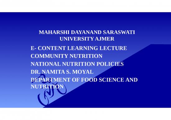 picture Nutrition Ppt 81200 | 844 National Nutrition Policies