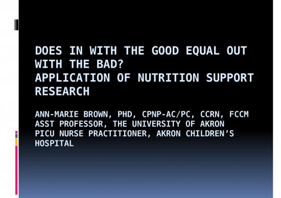 picture Nutrition Ppt 80695 | Ann Marie Brown The University Of Akron Usa