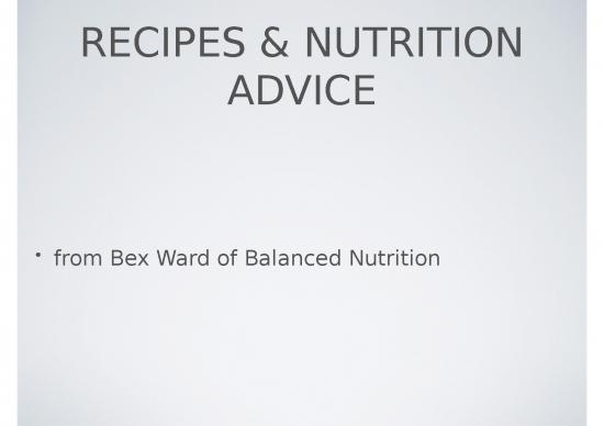 picture1_Nutrition Ppt 81092 | Balanced Nutrition Recipes And Advice