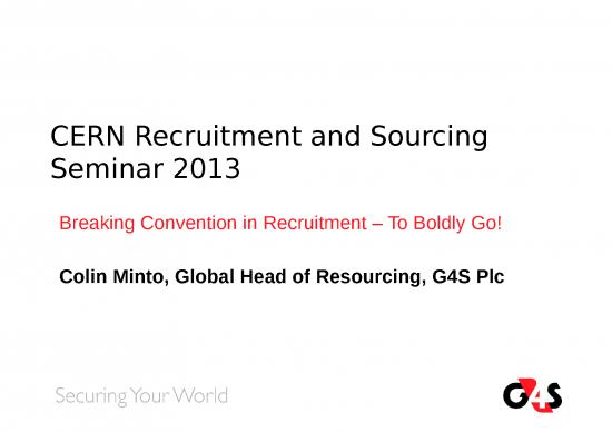 picture Strategy Slides 79315 | Cern Recruitment And Sourcing Seminar 220213 V4 Minto