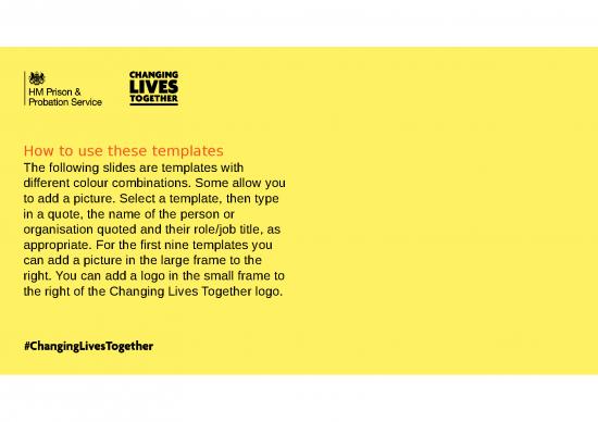 picture Quote Powerpoint Slide 81577 | Changing Lives Together Twitter Templates