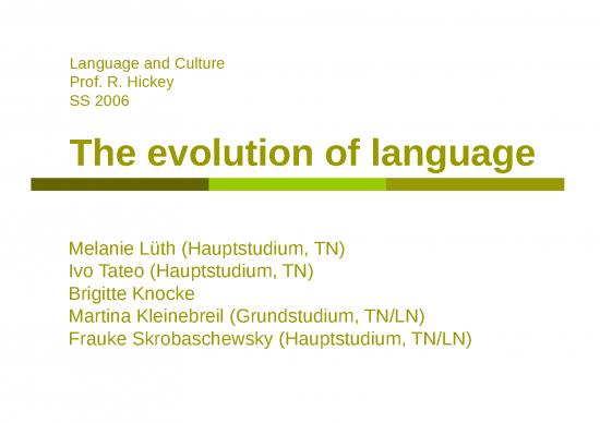 Evolution Ppt 79109  Evolution Of Language