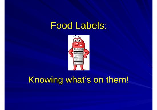 picture Food Labelling Ppt 81127 | Food Labels